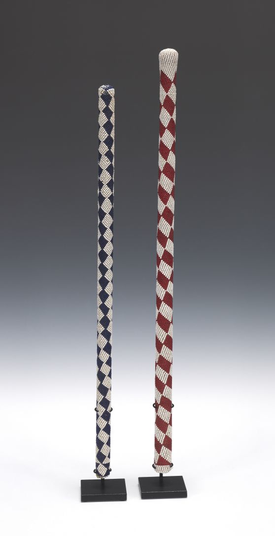 Tutsi Ceremonial Beaded Staffs